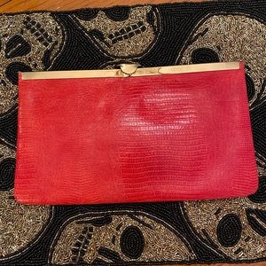 Red vintage clutch